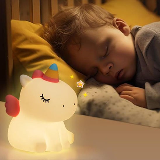 Veilleuse bébé | Licorne Multicolore